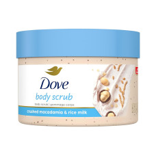 DOVE BODY SCRUB CRUSHED MACADAMIA & RICE MILK - 298GR DOVE BODY SCRUB CRUSHED MACADAMIA & RICE MILK - 298GR