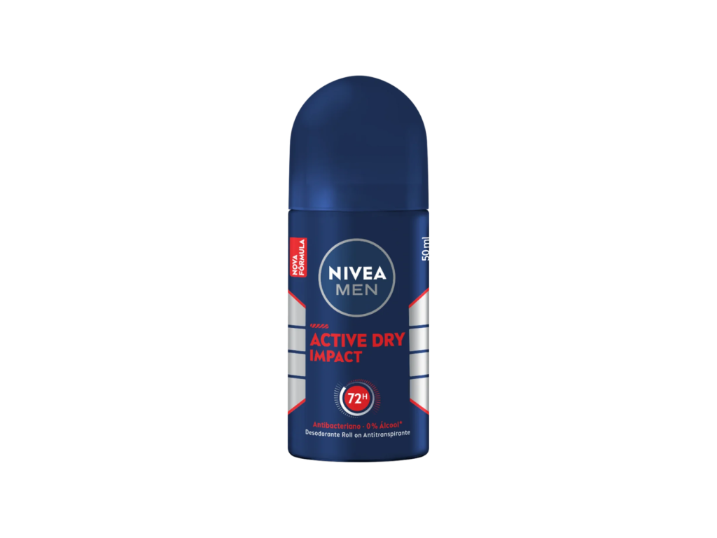 NIVEA DESODORANTE MEN ROLL-ON DRY IMPACT - 50ML NIVEA DESODORANTE MEN ROLL-ON DRY IMPACT - 50ML
