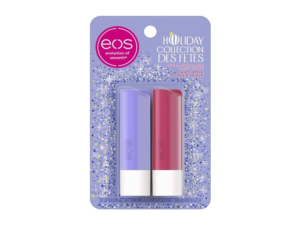 EOS LIP BALM KIT HOLIDAY COLLECTION SUGAR PLUM & CANDY APPLE STICK - 2 X 4G EOS LIP BALM KIT HOLIDAY COLLECTION SUGAR PLUM & CANDY APPLE STICK - 2 X 4G