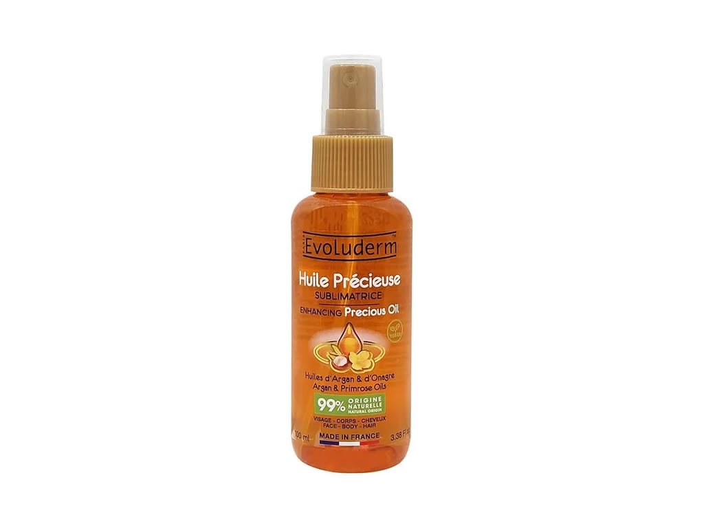 ÓLEO HIDRATANTE EVOLUDERM SUBLIMATRICE PRECIOUS OIL ARGAN & ORANGE FACE BODY HAIR - 100ML ÓLEO HIDRATANTE EVOLUDERM SUBLIMATRICE PRECIOUS OIL ARGAN & ORANGE FACE BODY HAIR - 100ML