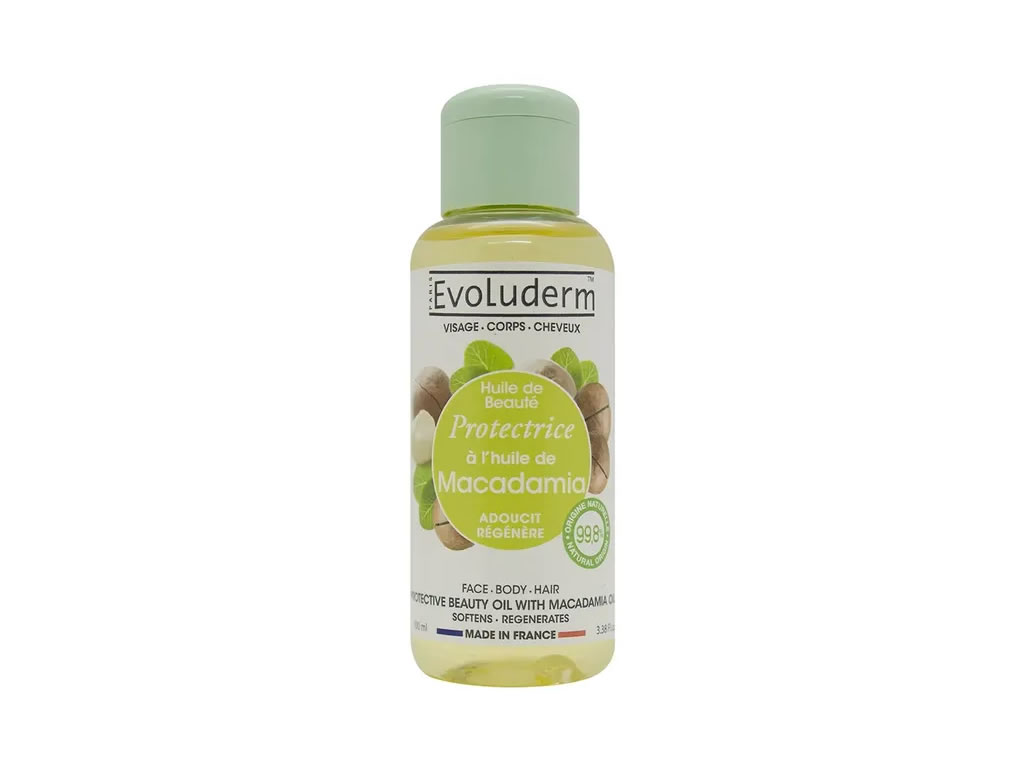 EVOLUDERM FACE BODY HAIR OIL MACADAMIA - 100ML EVOLUDERM FACE BODY HAIR OIL MACADAMIA - 100ML