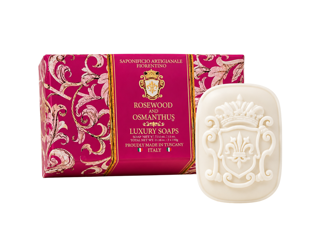 FIORENTINO KIT SABONETE PERFUMADO ROSEWOOD E OSMANTHUS - 3X125G FIORENTINO KIT SABONETE PERFUMADO ROSEWOOD E OSMANTHUS - 3X125G