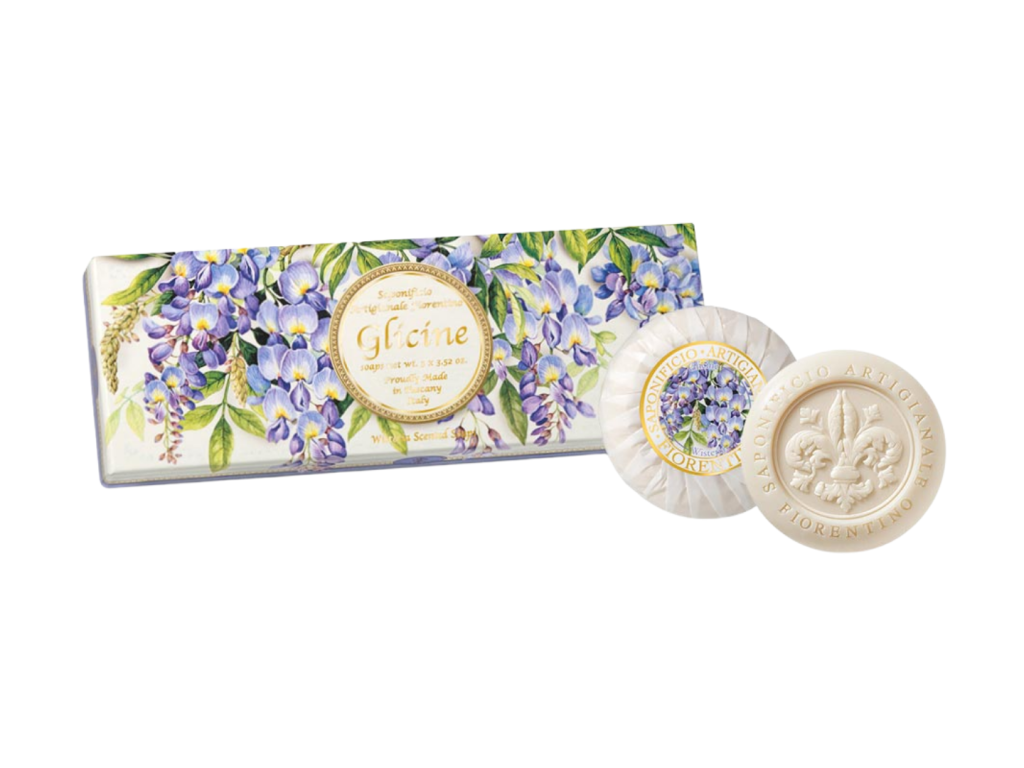 FIORENTINO KIT SABONETE PERFUMADO GLICINE - 3X100G FIORENTINO KIT SABONETE PERFUMADO GLICINE - 3X100G
