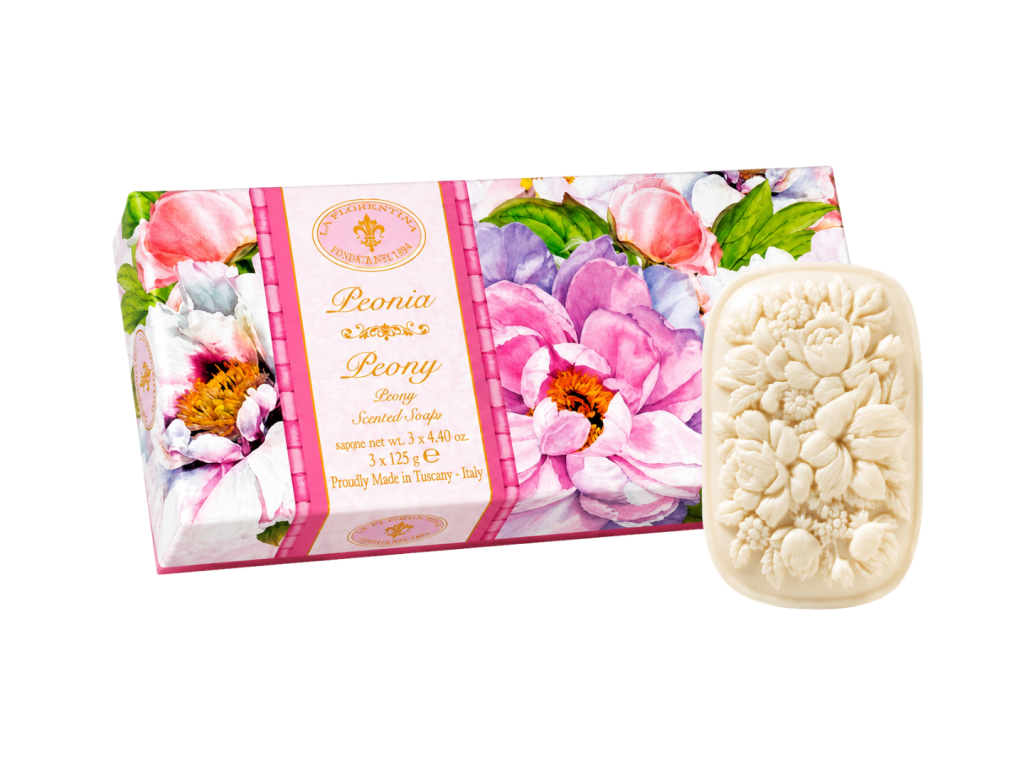 FIORENTINO KIT SABONETE PERFUMADO PEONIA - 3X125G FIORENTINO KIT SABONETE PERFUMADO PEONIA - 3X125G