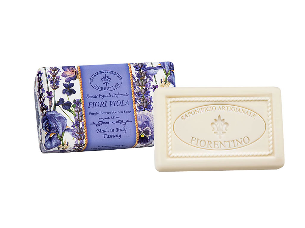 SABONETE PERFUMADO FIORENTINO FIORI VIOLA - 250G SABONETE PERFUMADO FIORENTINO FIORI VIOLA - 250G