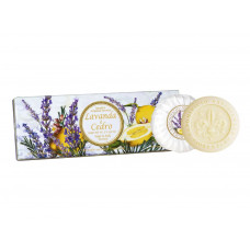 SABONETE PERFUMADO FIORENTINO LAVANDA E CEDRO - 3X100G	