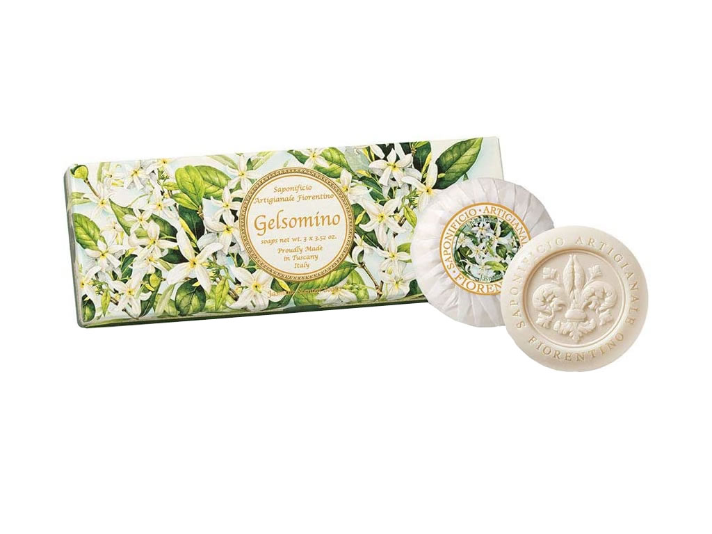 SABONETE PERFUMADO FIORENTINO GELSOMINO - 3X100G SABONETE PERFUMADO FIORENTINO GELSOMINO - 3X100G