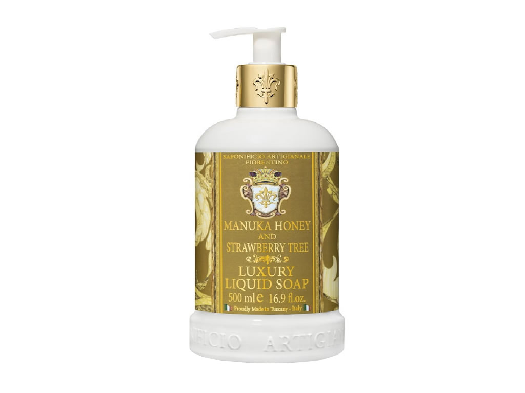 SABONETE LIQUIDO PERFUMADO FIORENTINO MANUKA HONEY E STRAWBERRY TREE - 500ML SABONETE LIQUIDO PERFUMADO FIORENTINO MANUKA HONEY E STRAWBERRY TREE - 500ML