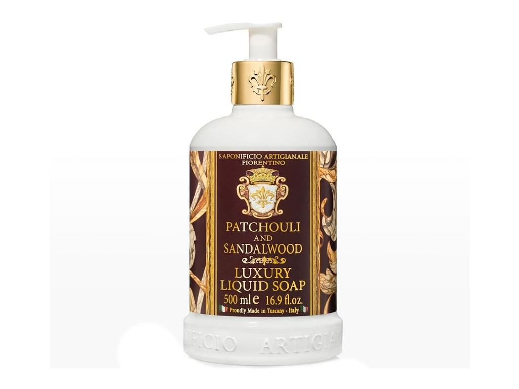 SABONETE LIQUIDO PERFUMADO FIORENTINO PATCHOULI E SANDALWOOD - 500ML SABONETE LIQUIDO PERFUMADO FIORENTINO PATCHOULI E SANDALWOOD - 500ML