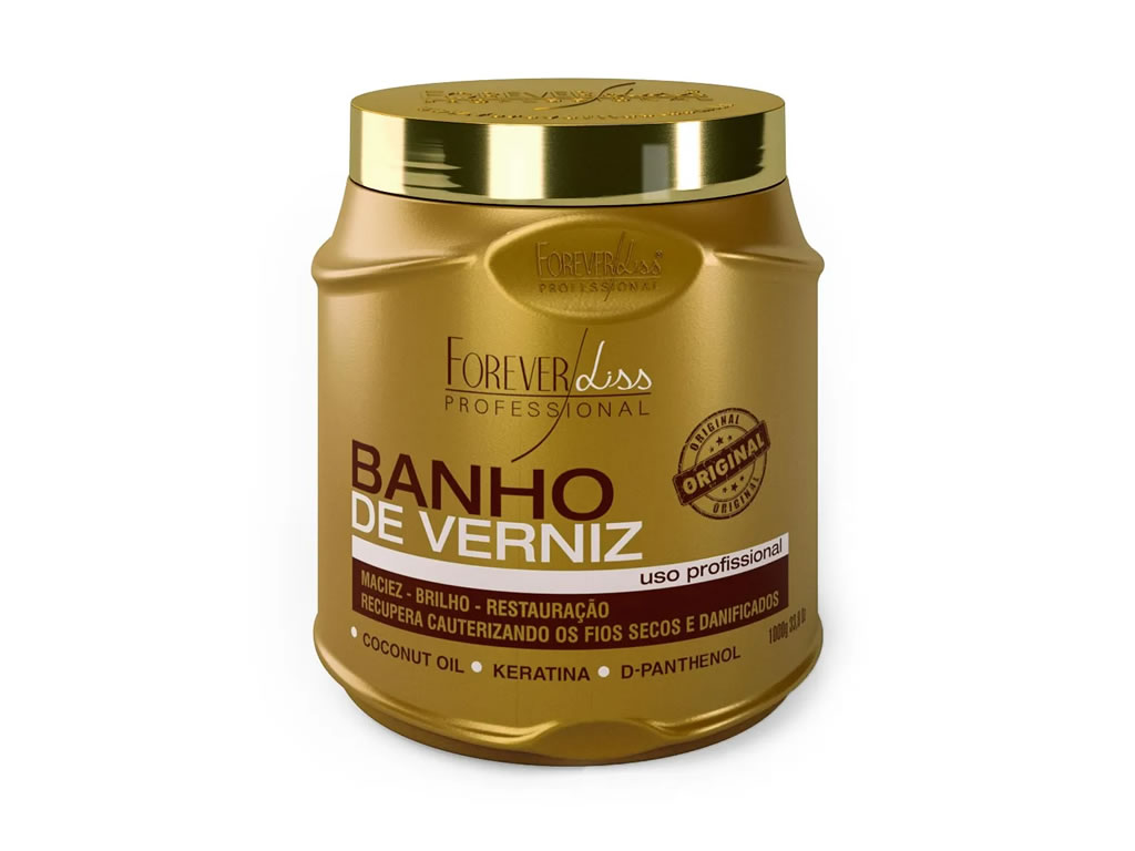 MASCARA CAPILAR FOREVER LISS BANHO DE VERNIZ - 1KG MASCARA CAPILAR FOREVER LISS BANHO DE VERNIZ - 1KG