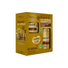 KIT FOREVER LISS BANHO DE VERNIZ SHAMPOO 300ML + MASCARA 200ML KIT FOREVER LISS BANHO DE VERNIZ SHAMPOO 300ML + MASCARA 200ML
