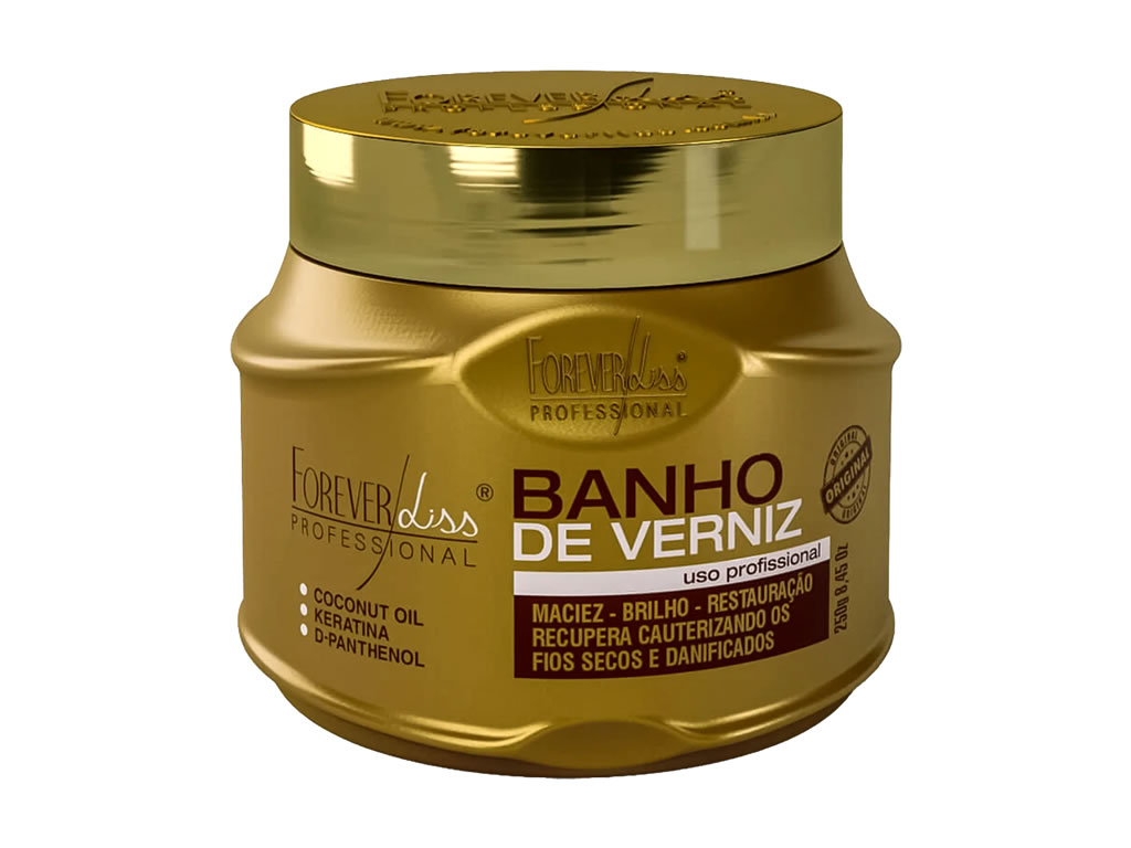 MASCARA CAPILAR FOREVER LISS BANHO DE VERNIZ - 250GR MASCARA CAPILAR FOREVER LISS BANHO DE VERNIZ - 250GR