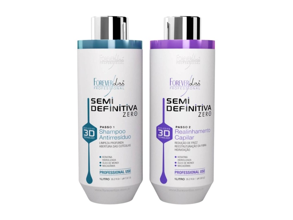 FOREVER LISS KIT SEMIDEFINITIVA ZERO 3D - 1 LITRO FOREVER LISS KIT SEMIDEFINITIVA ZERO 3D - 1 LITRO