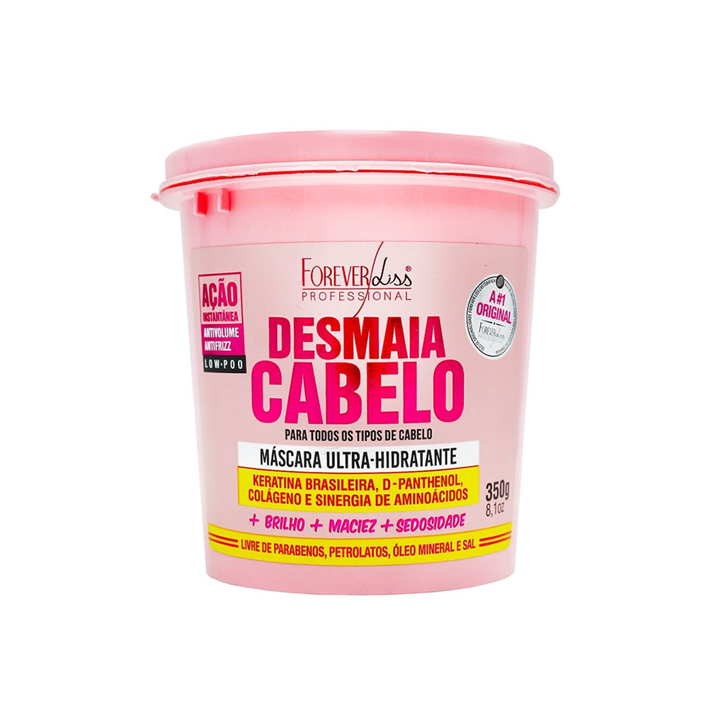 Forever Liss Desmaia Haarmaske 350 G – Intensiv Feuchtigkeitsspendend Mit Kollagen & Keratin, Für Trockenes, Krauses Haar