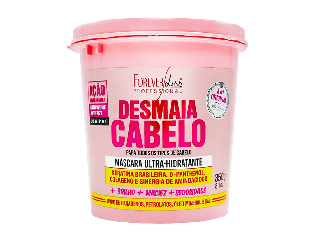 MASCARA DE HIDRATAÇÃO FOREVER LISS DESMAIA CABELO - 350G MASCARA DE HIDRATAÇÃO FOREVER LISS DESMAIA CABELO - 350G