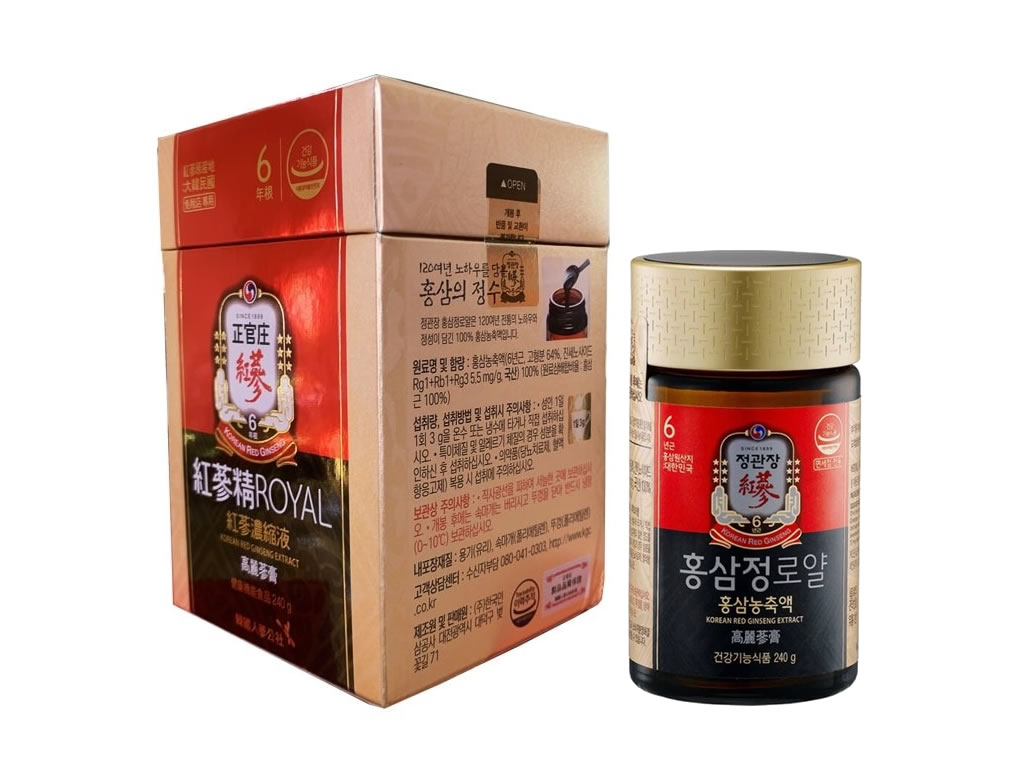 EXTRATO DE GINSENG VERMELHO COREANO CHEONG KWAN JANG ROYAL - 240G EXTRATO DE GINSENG VERMELHO COREANO CHEONG KWAN JANG ROYAL - 240G