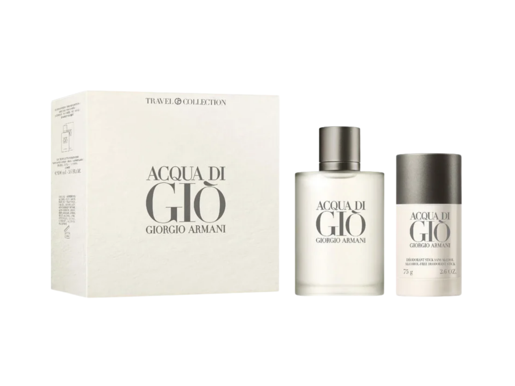 PERFUME GIORGIO ARMANI KIT ACQUA DI GIO EDT 100ML + DESODORANTE STICK 75GR - MASCULINO PERFUME GIORGIO ARMANI KIT ACQUA DI GIO EDT 100ML + DESODORANTE STICK 75GR - MASCULINO
