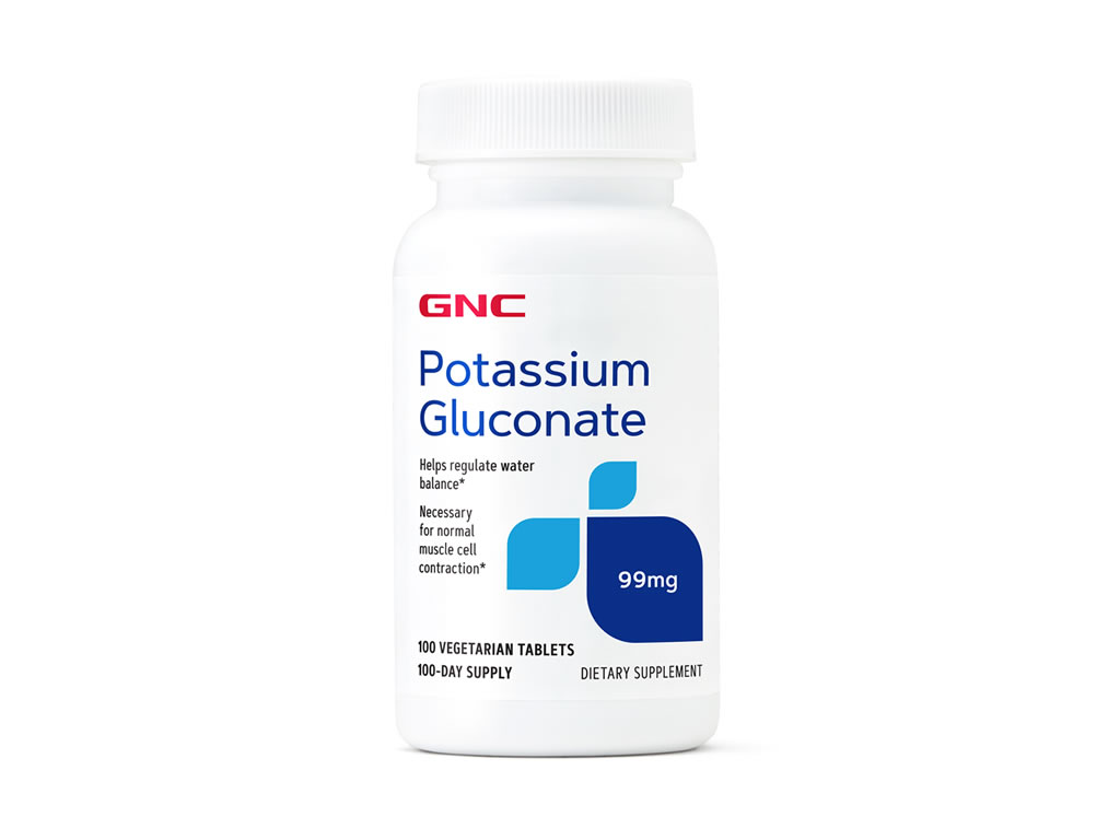 GNC POTASSIUM GLUCONATE 99MG - 100 CAPSULAS GNC POTASSIUM GLUCONATE 99MG - 100 CAPSULAS