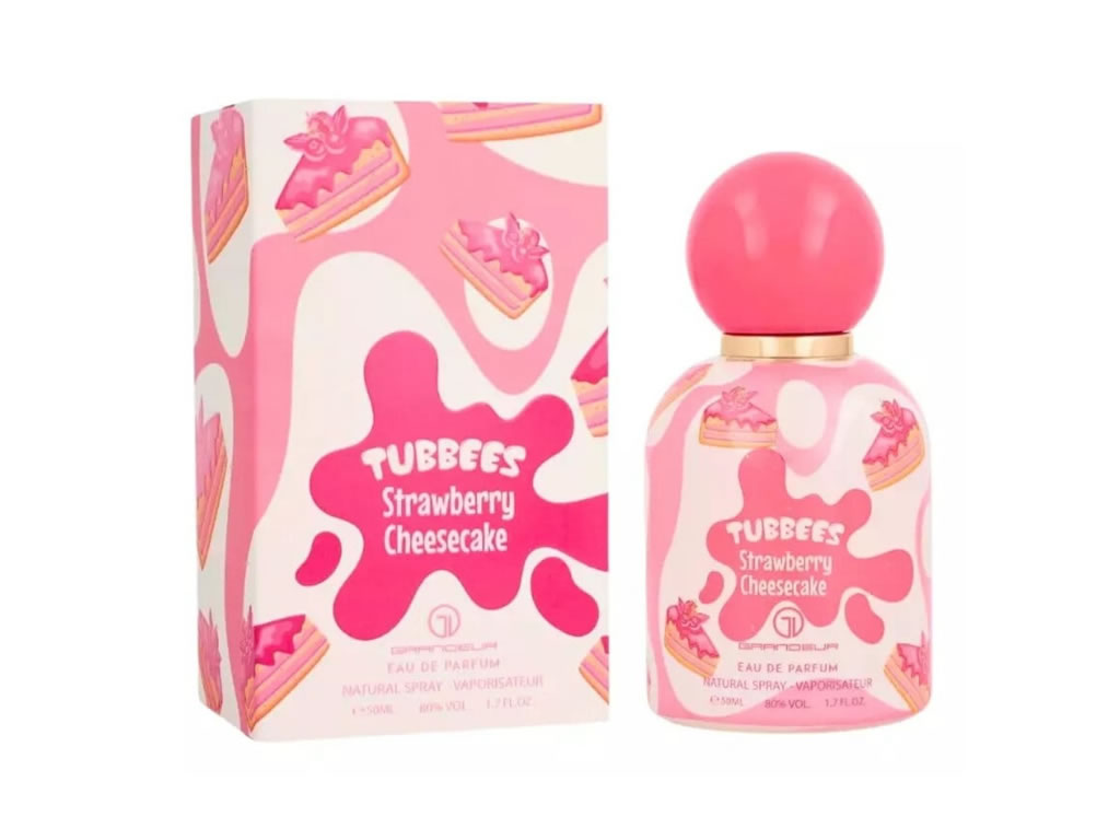 PERFUME GRANDEUR TUBBEES STRAWBERRY CHEESECAKE EDP - 50ML - UNISSEX PERFUME GRANDEUR TUBBEES STRAWBERRY CHEESECAKE EDP - 50ML - UNISSEX