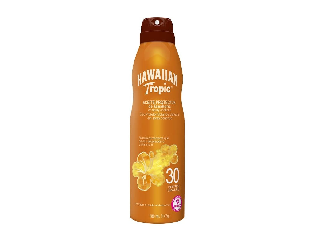 HAWAIIAN TROPIC ÓLEO PROTETOR CENOURA SPRAY CONTINUO SPF 30 - 180ML HAWAIIAN TROPIC ÓLEO PROTETOR CENOURA SPRAY CONTINUO SPF 30 - 180ML