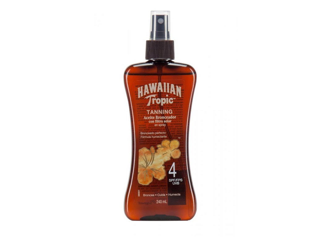 HAWAIIAN TROPIC ÓLEO BRONZEADOR TANNING SPRAY SPF4 - 240ML HAWAIIAN TROPIC ÓLEO BRONZEADOR TANNING SPRAY SPF4 - 240ML