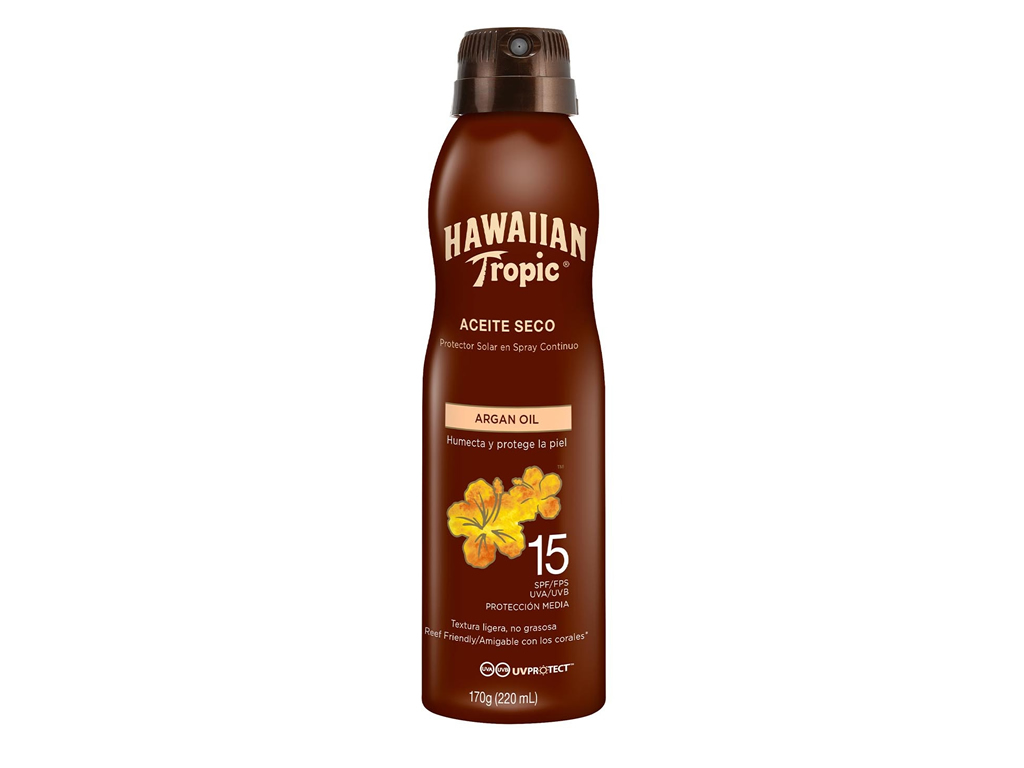 HAWAIIAN TROPIC PROTETOR OLÉO SECO ARGAN SPF15 - 220ML HAWAIIAN TROPIC PROTETOR OLÉO SECO ARGAN SPF15 - 220ML