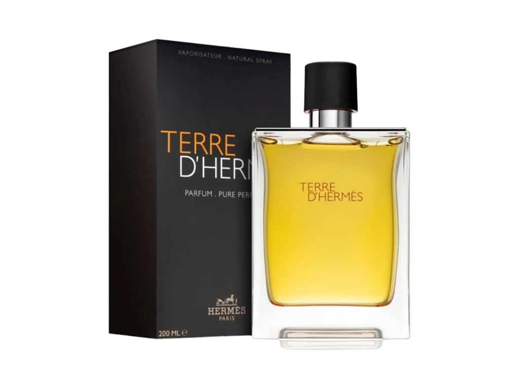 PERFUME HERMES PARIS TERRE D'HERMES PURE PARFUM - 200ML - MASCULINO PERFUME HERMES PARIS TERRE D'HERMES PURE PARFUM - 200ML - MASCULINO