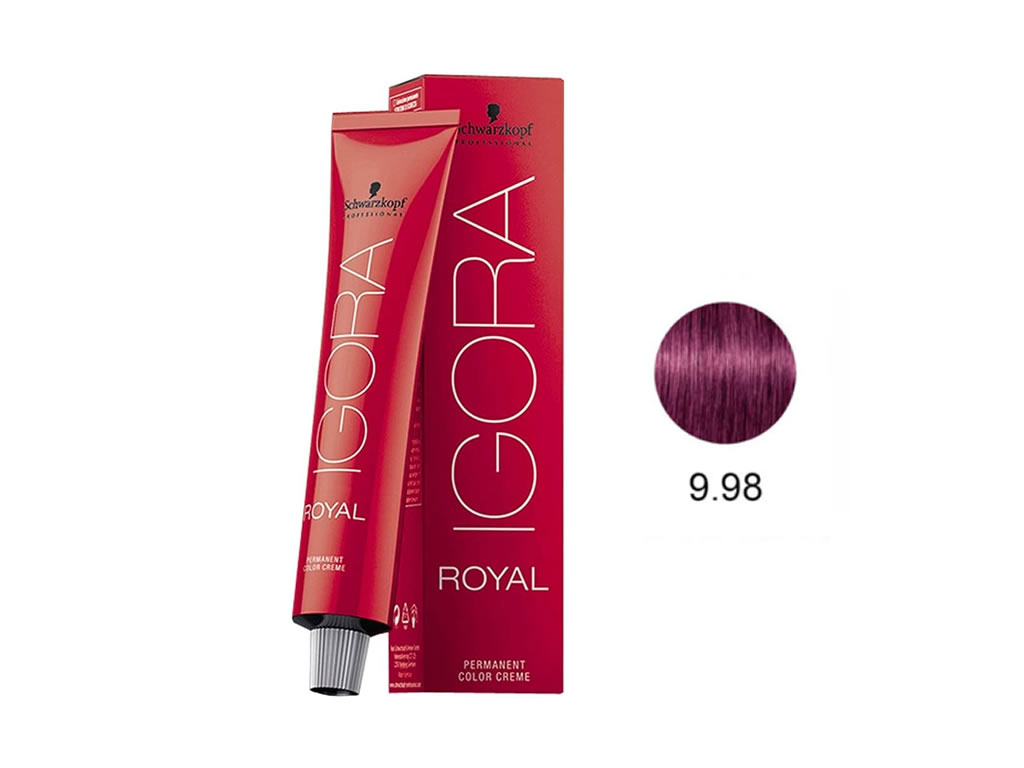 IGORA ROYAL COLORAÇÃO 9.98 COM INTENSIFICADOR - 60G IGORA ROYAL COLORAÇÃO 9.98 COM INTENSIFICADOR - 60G