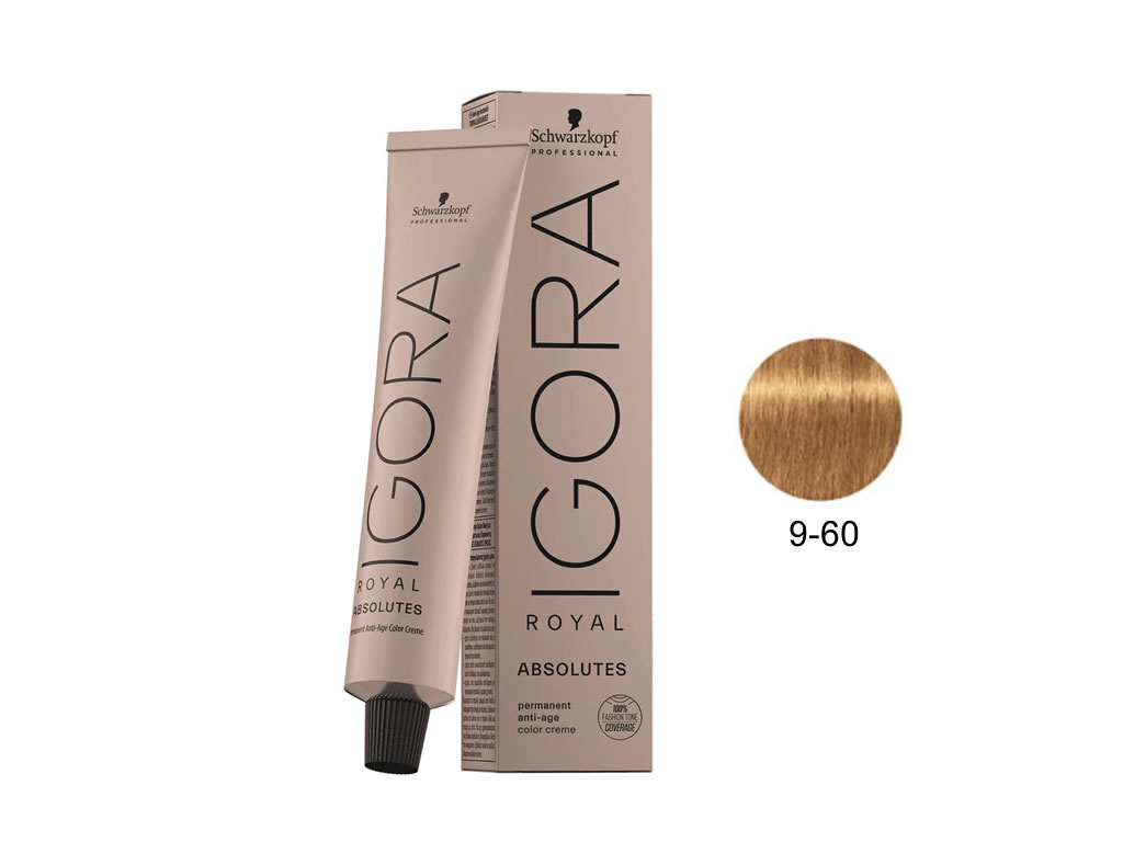 COLORAÇÃO IGORA ROYAL ABSOLUTES 9-60 - 60G COLORAÇÃO IGORA ROYAL ABSOLUTES 9-60 - 60G