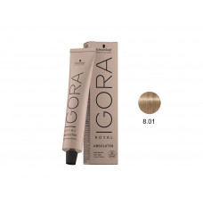 COLORAÇÃO IGORA ROYAL ABSOLUTES 8-01 - 60G COLORAÇÃO IGORA ROYAL ABSOLUTES 8-01 - 60G