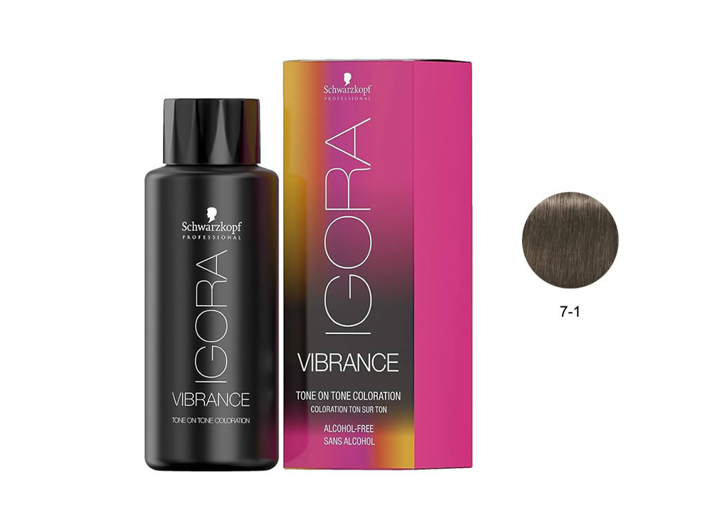 COLORAÇÃO IGORA VIBRANCE GEL 7-1 - 60ML COLORAÇÃO IGORA VIBRANCE GEL 7-1 - 60ML