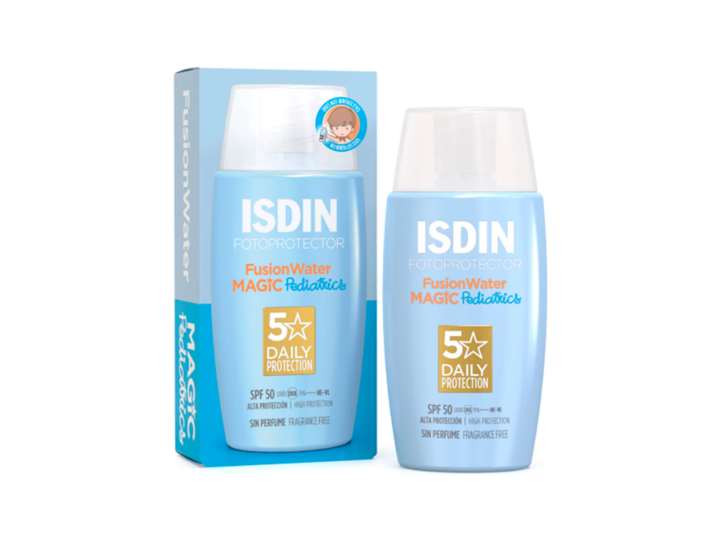 ISDIN PROTETOR FACIAL FUSION WATER MAGIC PEDIATRICS SPF50 50ML ISDIN PROTETOR FACIAL FUSION WATER MAGIC PEDIATRICS SPF50 50ML