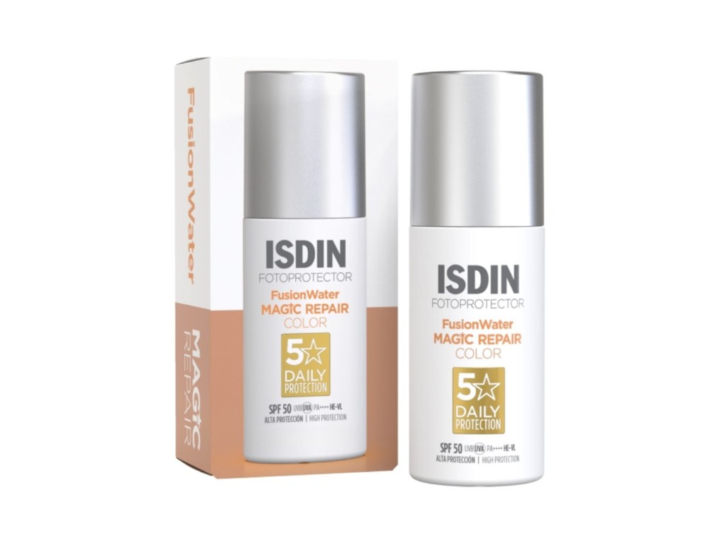 ISDIN PROTETOR FACIAL FUSION WATER MAGIC REPAIR OIL CONTROL COLOR SPF50 50ML ISDIN PROTETOR FACIAL FUSION WATER MAGIC REPAIR OIL CONTROL COLOR SPF50 50ML