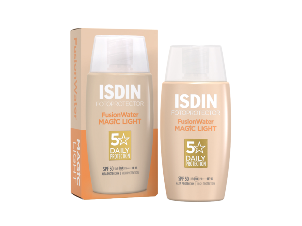 ISDIN PROTETOR FACIAL OIL CONTROL FUSION WATER MAGIC LIGHT SPF50 50ML ISDIN PROTETOR FACIAL OIL CONTROL FUSION WATER MAGIC LIGHT SPF50 50ML