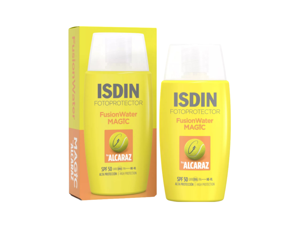 ISDIN PROTETOR FACIAL FUSION WATER MAGIC ALCARAZ SPF50 50ML ISDIN PROTETOR FACIAL FUSION WATER MAGIC ALCARAZ SPF50 50ML