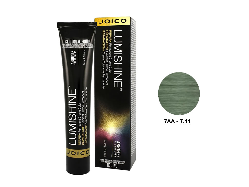 JOICO COLORACAO LUMISHINE 74ML - 7AA (7.11) CINZA LOURO MEDIO JOICO COLORACAO LUMISHINE 74ML - 7AA (7.11) CINZA LOURO MEDIO