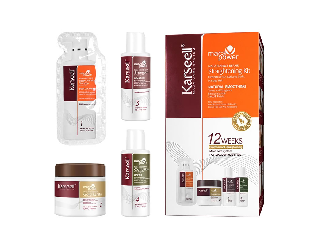KIT KARSEELL STRAIGHTENING SHAMPOO & CONDICIONADOR 70ML + KERATINA 100ML + SACHE 10ML/28 KIT KARSEELL STRAIGHTENING SHAMPOO & CONDICIONADOR 70ML + KERATINA 100ML + SACHE 10ML/28