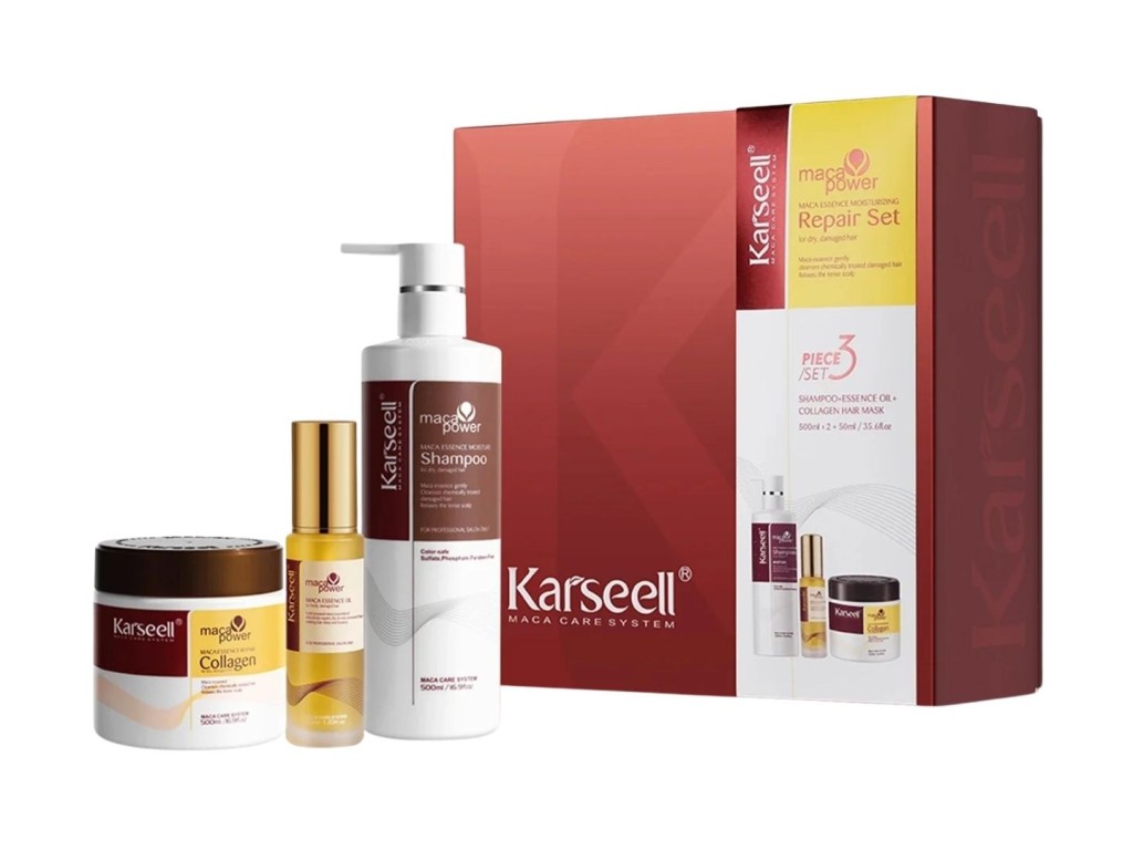 KARSEELL MACA POWER KIT SHAMPOO 500ML + MASCARA 500ML + OLEO 50ML KARSEELL MACA POWER KIT SHAMPOO 500ML + MASCARA 500ML + OLEO 50ML