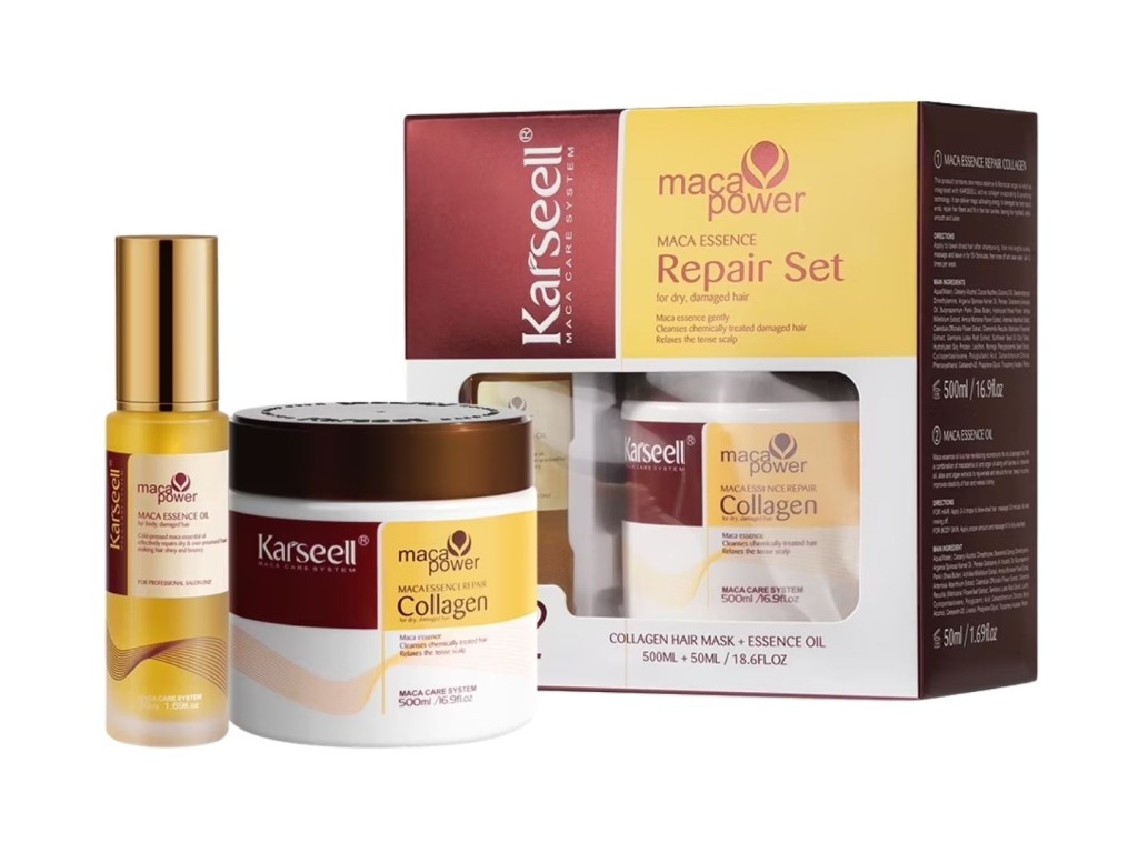 KARSEELL MACA POWER KIT REPAIR HAIR MASCARA 500ML + ESSENCE OIL 50ML KARSEELL MACA POWER KIT REPAIR HAIR MASCARA 500ML + ESSENCE OIL 50ML