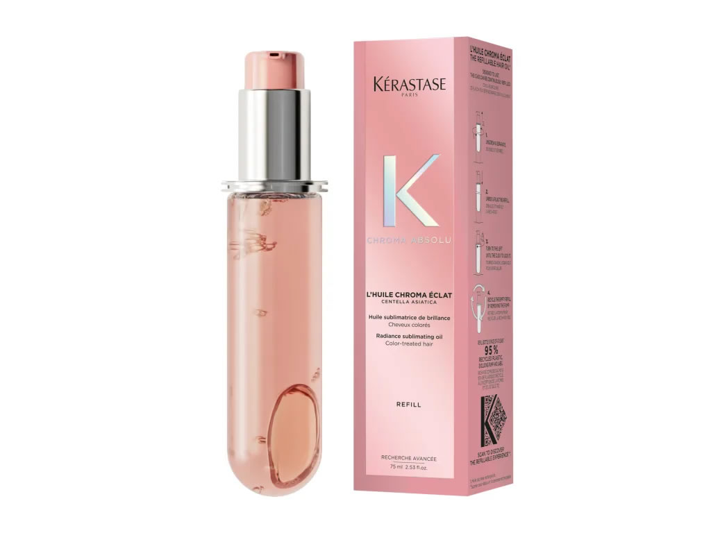 REFIL ÓLEO CAPILAR KERASTASE CHROMA ABSOLU HUILE CHROMA ECLAT - 75ML REFIL ÓLEO CAPILAR KERASTASE CHROMA ABSOLU HUILE CHROMA ECLAT - 75ML