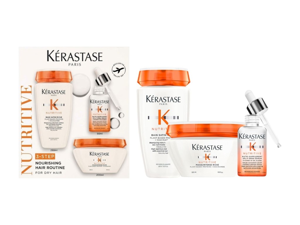 KERASTASE NUTRITIVE KIT 3 PASSOS SHAMPOO 250ML + MASCARA 200ML + SERUM 50ML KERASTASE NUTRITIVE KIT 3 PASSOS SHAMPOO 250ML + MASCARA 200ML + SERUM 50ML