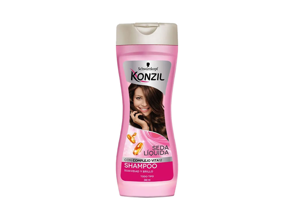 SHAMPOO KONZIL SEDA LIQUIDA COMPLEJO VITA12 SUAVIDAD E BRILLO - 340ML SHAMPOO KONZIL SEDA LIQUIDA COMPLEJO VITA12 SUAVIDAD E BRILLO - 340ML