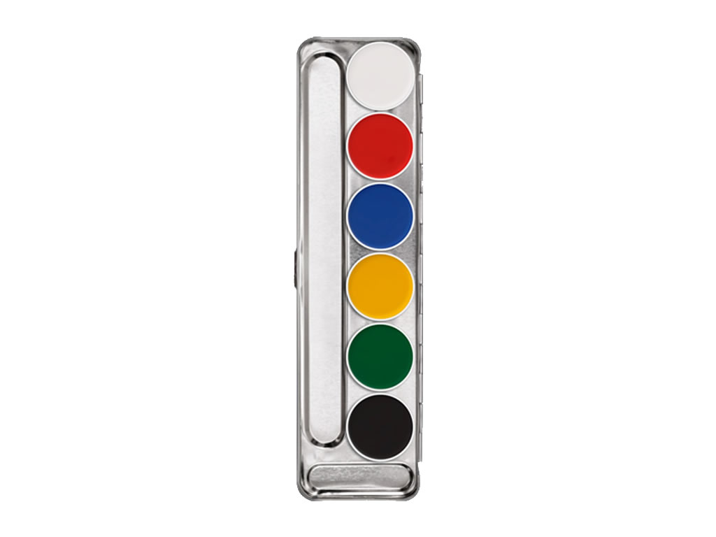 PALETA DE CORES KRYOLAN SUPRACOLOR - 6 CORES PALETA DE CORES KRYOLAN SUPRACOLOR - 6 CORES