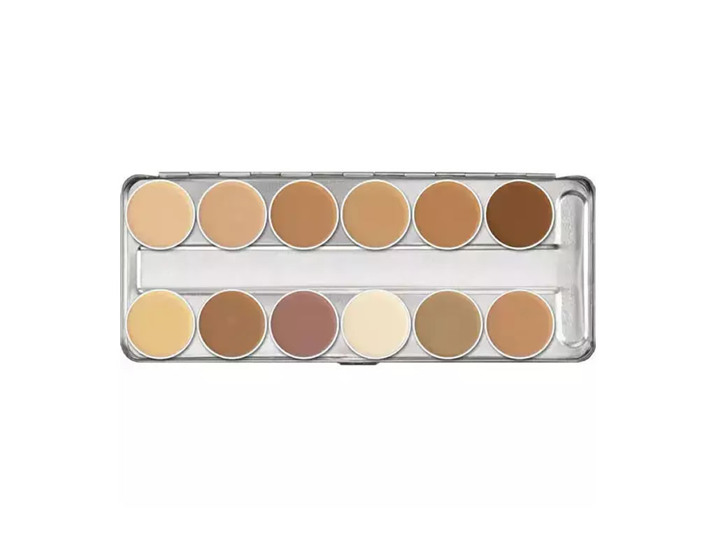 PALETA DE CREME KRYOLAN DERMACOLOR CAMOUFLAGE - 12 CORES - DC1 PALETA DE CREME KRYOLAN DERMACOLOR CAMOUFLAGE - 12 CORES - DC1