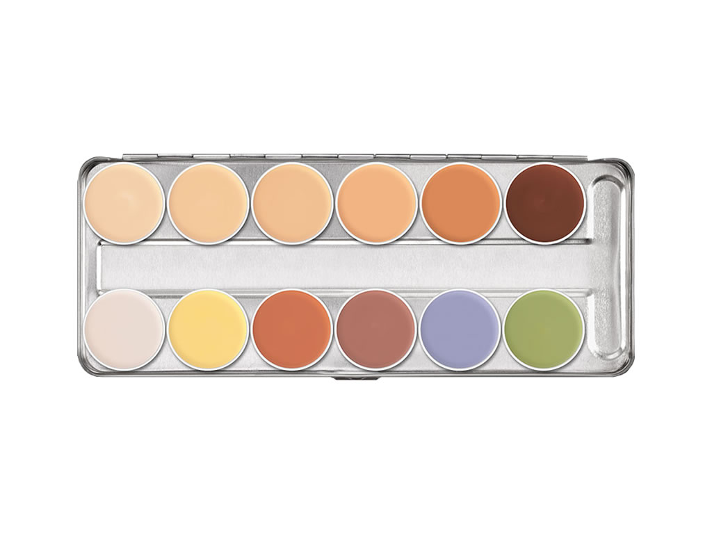 PALETA KRYOLAN CAMOUFLAGE CREME PALETTE - 12 CORES - STN PALETA KRYOLAN CAMOUFLAGE CREME PALETTE - 12 CORES - STN
