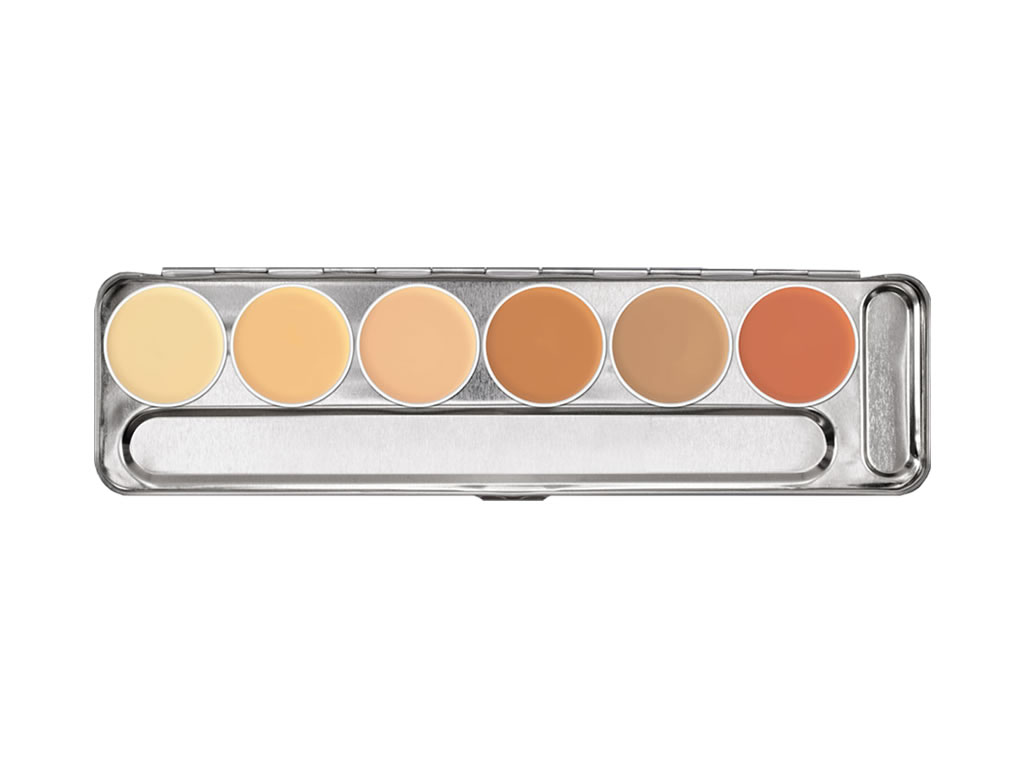 PALETA KRYOLAN CAMOUFLAGE CREME PALETTE - 6 CORES - BP4 PALETA KRYOLAN CAMOUFLAGE CREME PALETTE - 6 CORES - BP4