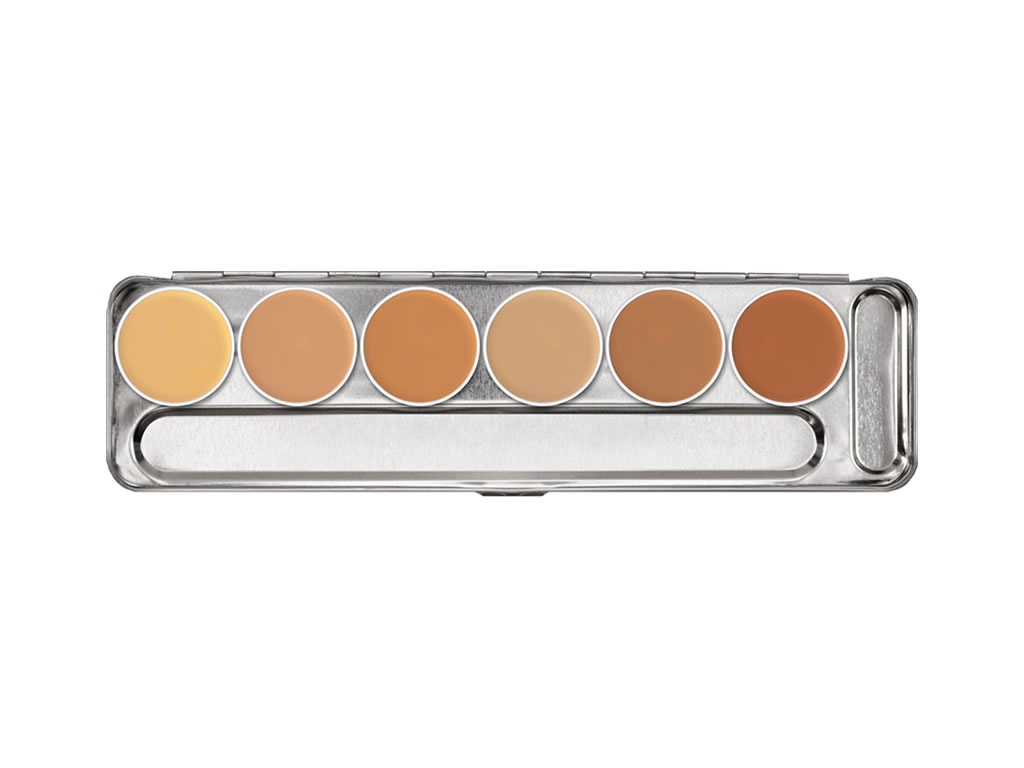 PALETA KRYOLAN CAMOUFLAGE CREME PALETTE - 6 CORES - M PALETA KRYOLAN CAMOUFLAGE CREME PALETTE - 6 CORES - M