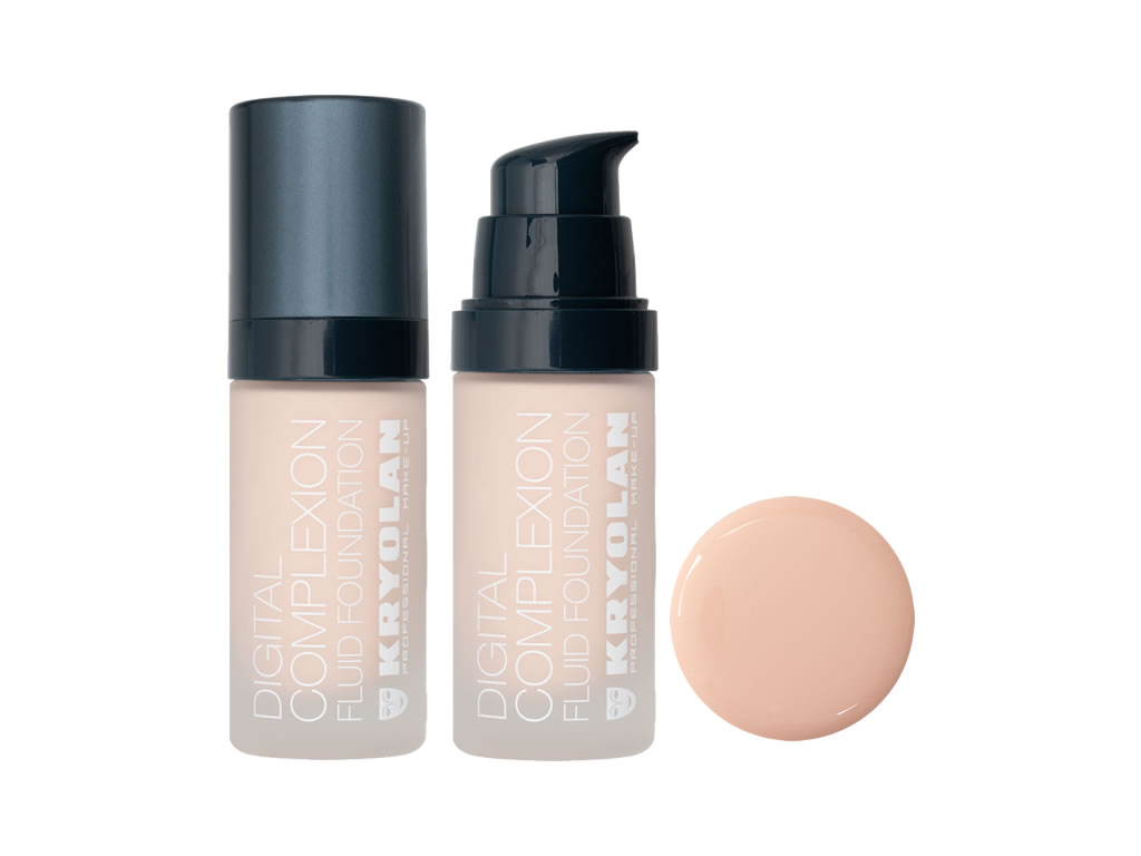 BASE LIQUIDA KRYOLAN DIGITAL COMPLEXION FLUID FOUNDATION - 30ML - P02 BASE LIQUIDA KRYOLAN DIGITAL COMPLEXION FLUID FOUNDATION - 30ML - P02