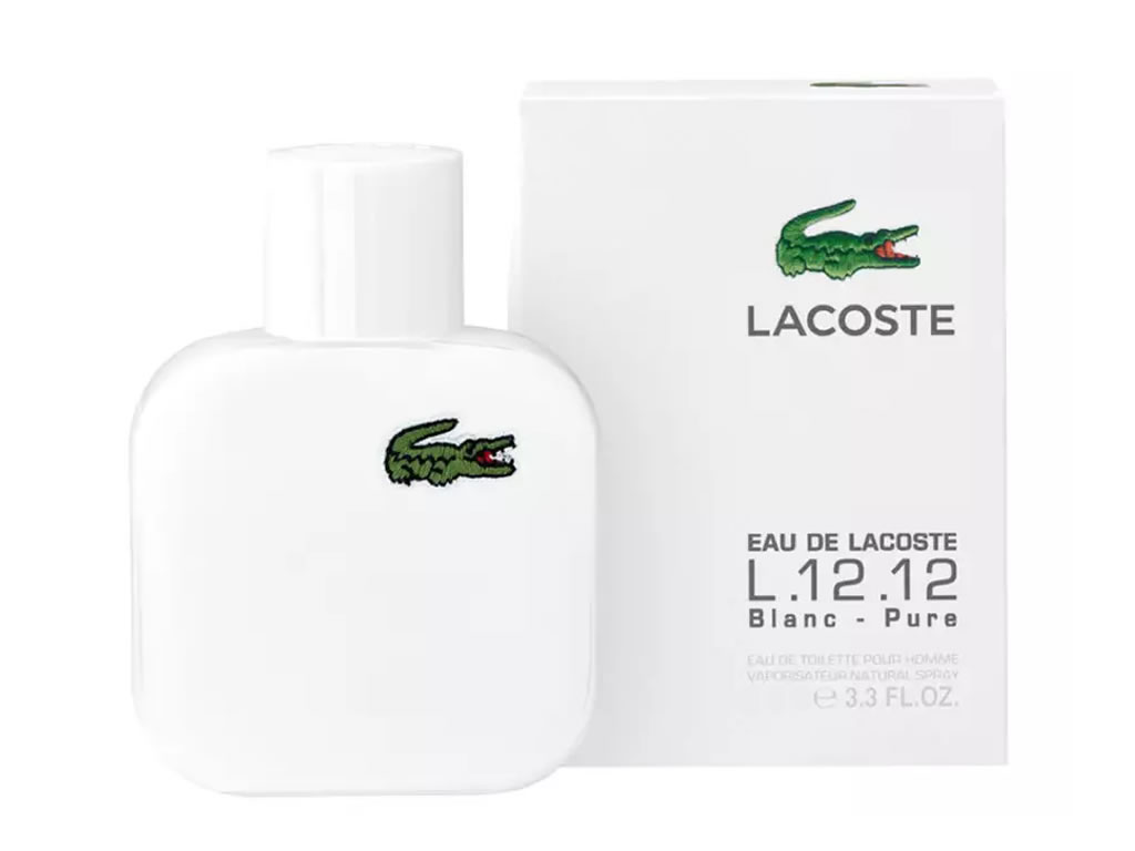 PERFUME LACOSTE L.12.12 BLANC EDP - 100 ML - MASCULINO PERFUME LACOSTE L.12.12 BLANC EDP - 100 ML - MASCULINO
