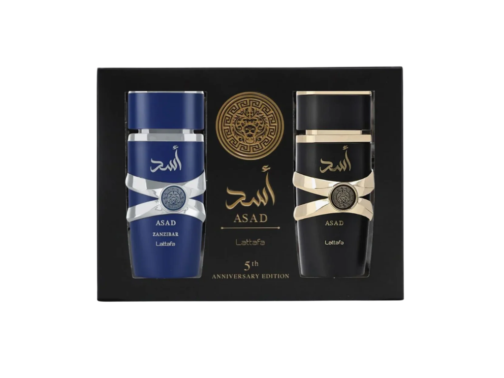 KIT LATTAFA ASAD EDP 100ML + ASAD ZANZIBAR EDP 100ML - MASCULINO KIT LATTAFA ASAD EDP 100ML + ASAD ZANZIBAR EDP 100ML - MASCULINO